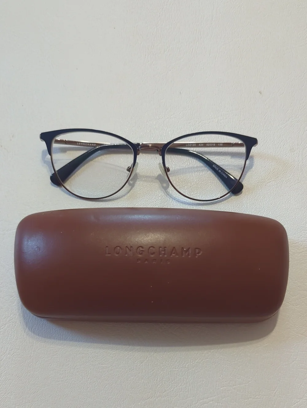 Longchamp Glasses With Brown Hard Case Longchamp Paris Blue Frames Eyeglasses